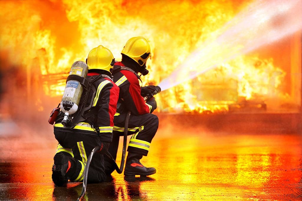 MacWaste vacuum tanker removing contaminated fire water from a site