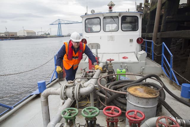 Marine oily waste collection
